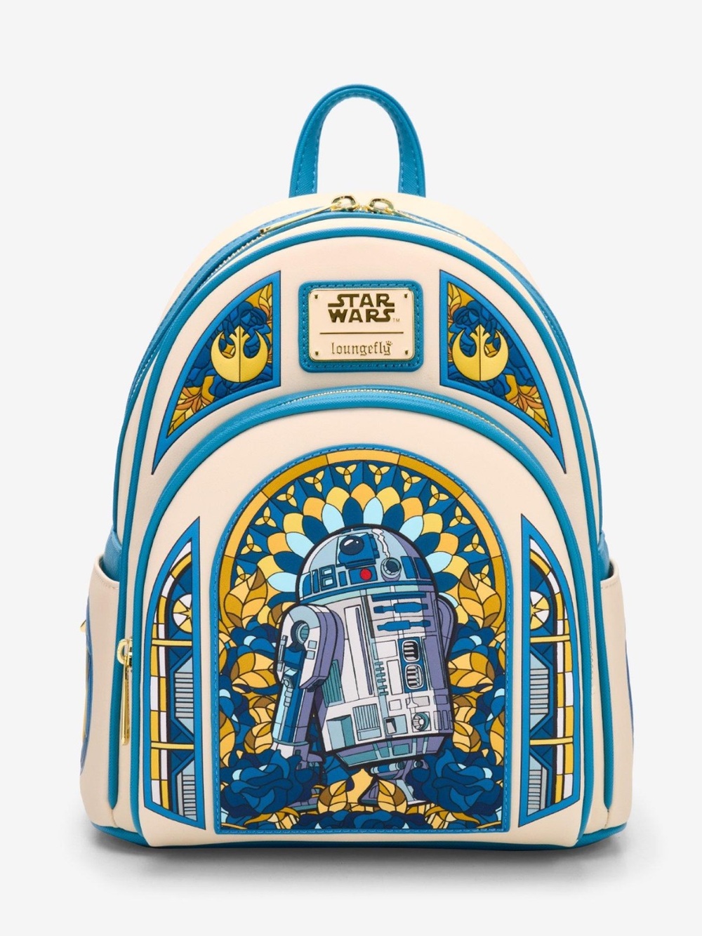 Loungefly Star Wars R2-D2 Stained Glass Portrait Mini Backpack